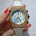 New Copy Audemars Piguet Royal Oak Offshore Diver 42mm Watch Rose Gold White Dial